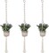 3 set Macrame Plant Hangers or Indoor Outdoor Plants, Cotton Rope Hanging Planter Basket Hanging Plant Flower Pots f Home Decorations